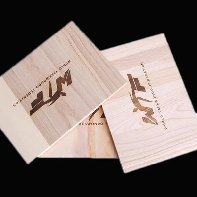 Unisex Taekwondo Breaking Board Natural Color 225x300MM Customized
