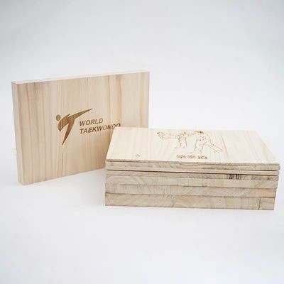 Customizable Rebreakable Board for Taekwondo Durable and Made of Paulownia Wood