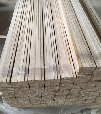 8%-12% Moisture Content Paulownia Triangle Chamfer Wood Strips for Construction Needs