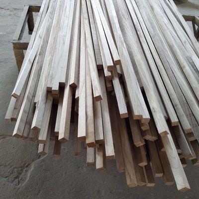 11mm x 11mm Wood Chamfer Paulownia Triangle Wood Strips with Moisture Content 8%-12%