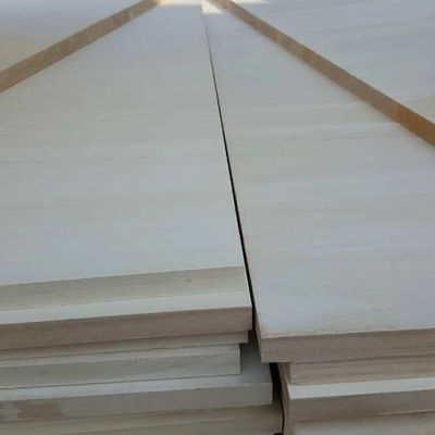 Customerized Size Paulownia Wood Finger Joint Board with Solid Wood in Natural Color