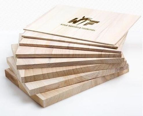 Customized Logo 225X300MM Paulownia Breaking Boards For Karate Taekwondo