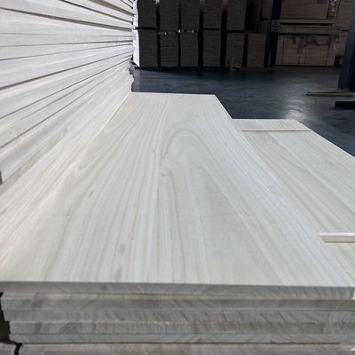 Custom Size Wood Tabletop with Bleached Paulownia Panel and 2440x1220 or 1200x600 Size