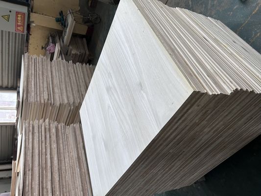 Custom Size Wood Tabletop with Bleached Paulownia Panel and 2440x1220 or 1200x600 Size