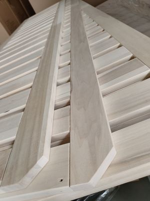 Home Office Furniture Poplar Straight Panel Solid Wood Bed Slats