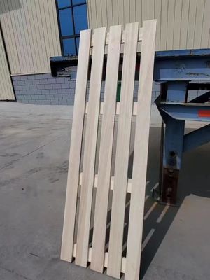 100-1220mm Width Solid Wood Bed Frame with Customized Thickness and Poplar Wood Slats