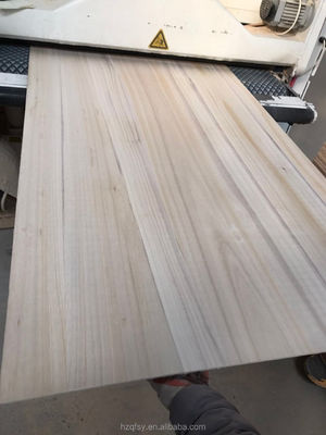 Bleached Paulownia Edge Glued Board For Wood Coffin Cabinet 3mm-55mm