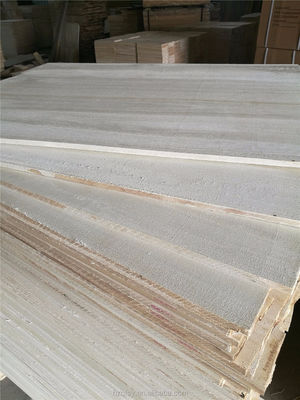 Bleached Paulownia Edge Glued Board For Wood Coffin Cabinet 3mm-55mm
