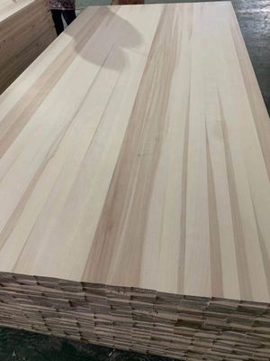 100mm-2440mm Natural Texture Solid Wood Furniture Poplar Plank Panel Edge Glued Board