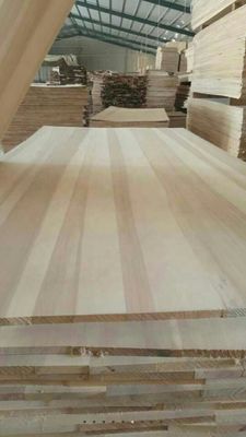 Natural Texture Solid Wood Furniture Poplar Paulownia Pine Plank Edge Glued Board