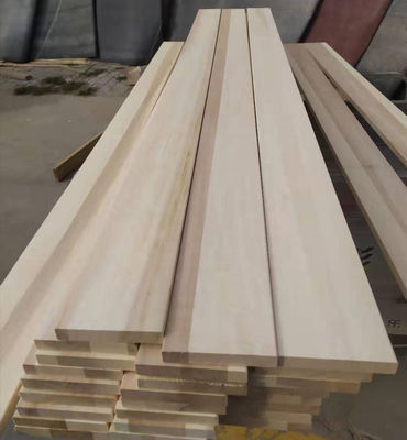 Custom Size 3-50mm Paulownia Wood Strips for Project Solutions Moisture Content 8%-12%