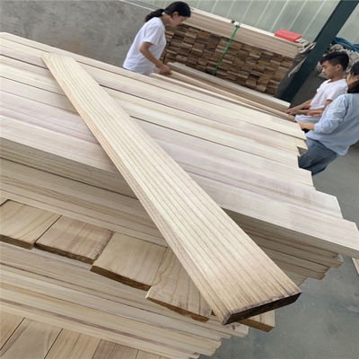 Custom Size 3-50mm Paulownia Wood Strips for Project Solutions Moisture Content 8%-12%