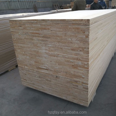 Natural or Bleached Chinese Poplar Finger Joint Board for Furniture Revitalization