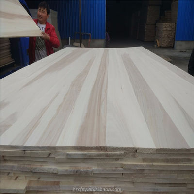 Natural or Bleached Chinese Poplar Finger Joint Board for Furniture Revitalization