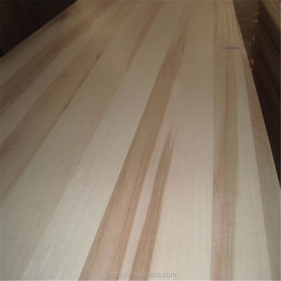Natural or Bleached Chinese Poplar Finger Joint Board for Furniture Revitalization