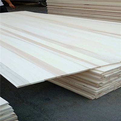 Natural Color or Bleached Solid Wood Panels Poplar Bed Slats for Project Solutions