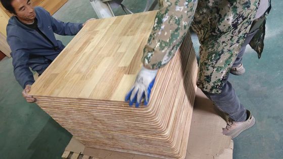 Solid Wood Desktop UV Oak Board Rubber Wood Finger Joint Board for Solid Wood Desktops