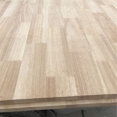Rubber Wood Finger Jointed Solid Wood Planks Width 100-1220mm for Indoor Furniture