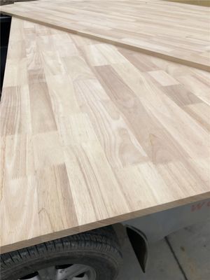 Rubber Wood Finger Jointed Solid Wood Planks Width 100-1220mm for Indoor Furniture