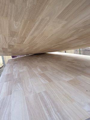 Solid Rubber Wood Finger-Jointed Board for UV Tabletop 8mm-40mm Thickness 100-1220mm Width