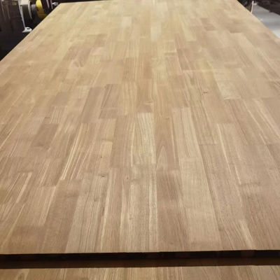 Eco Friendly Glue Used Grade Carbonized Yellow Rubber Finger Joint Hardwood Board