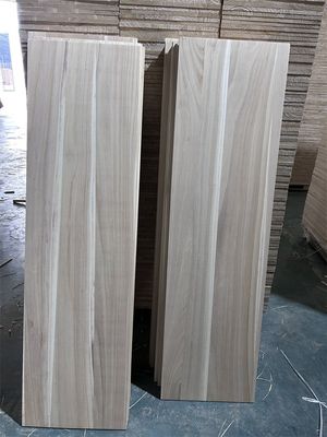Customized Size Paulownia Solid Lumber Timber for in Natural Wood or Bleached Finish