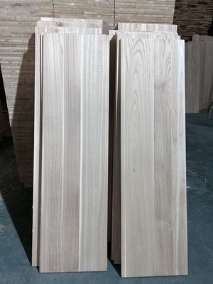 Natural Paulownia Solid Wood Board Grade AB or ABC with Natural Wood Finish Bleached