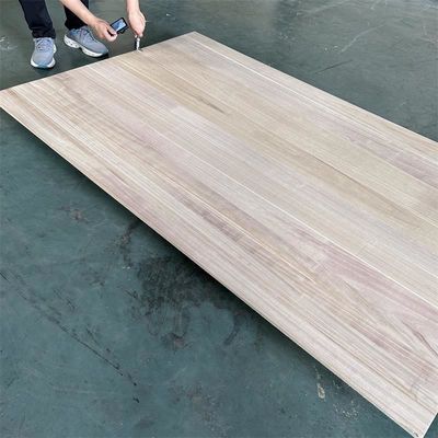 Natural Paulownia Solid Wood Board Grade AB or ABC with Natural Wood Finish Bleached
