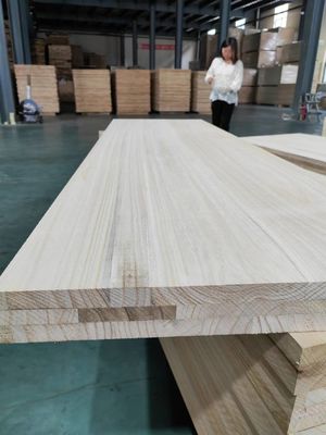 Multi-Layer Solid Wood Paulownia Board with Customerized Size and 3mm-50mm Thickness