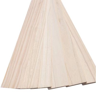 Solid Wood Strip 2mm Paulownia Wood Panel with Moisture Content 8%-12% and Payment T/T