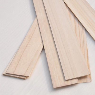 Solid Wood Strip 2mm Paulownia Wood Panel with Moisture Content 8%-12% and Payment T/T
