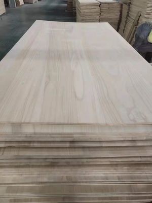 Solid Wood Strip 2mm Paulownia Wood Panel with Moisture Content 8%-12% and Payment T/T