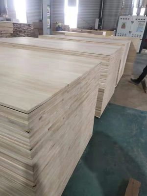 Solid Wood Strip 2mm Paulownia Wood Panel with Moisture Content 8%-12% and Payment T/T