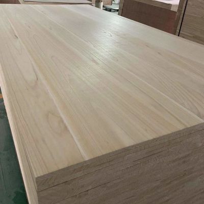 Indoor Solid Wood Paulownia Timber Furniture Board First Class Grade