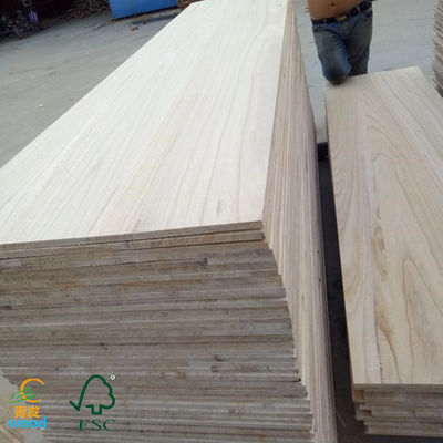 Unfinished Paulownia Tomentosa Wood Board with Smooth Surface and Moisture Content of 8%-12%