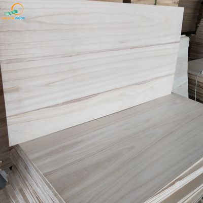 Natural Or Bleached Paulownia Wood 2440x1220mm M3 For Solid Wood Panel