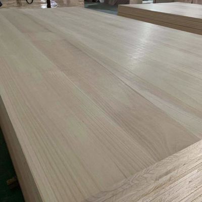 Natural Or Bleached Paulownia Wood 2440x1220mm M3 For Solid Wood Panel